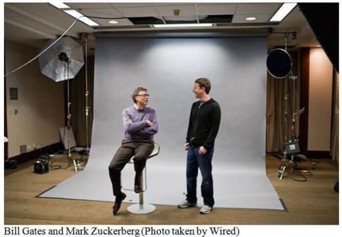 Mark Zuckerberg with Bill Gates