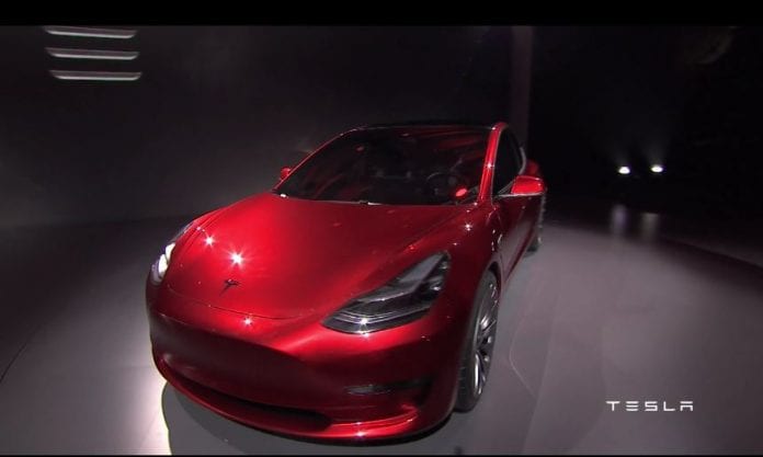 Tesla Model 3 Red