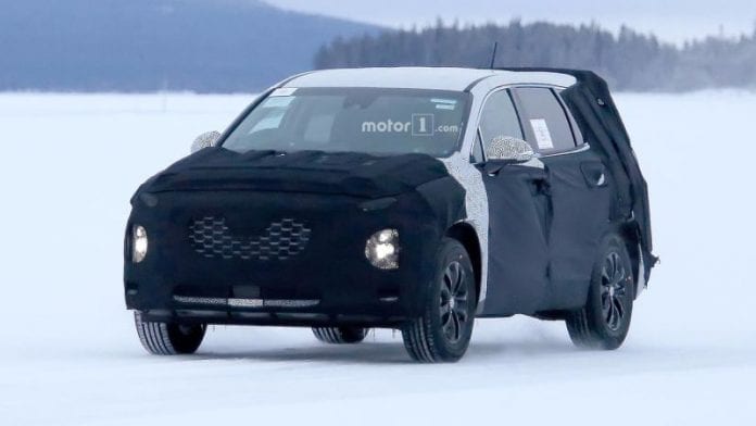 2019 Hyundai Santa Fe Spotted Testing