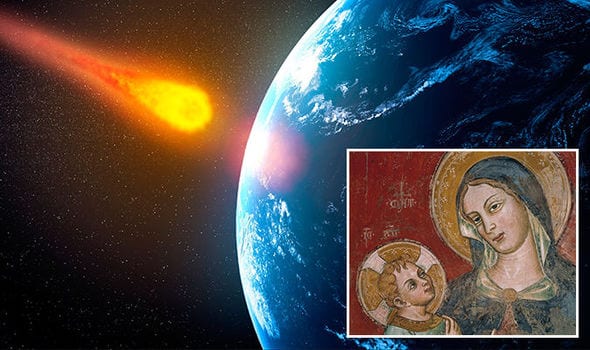 Friday 13 APOCALYPSE WARNING: Asteroid flyby will “mark the return of Mother Mary”