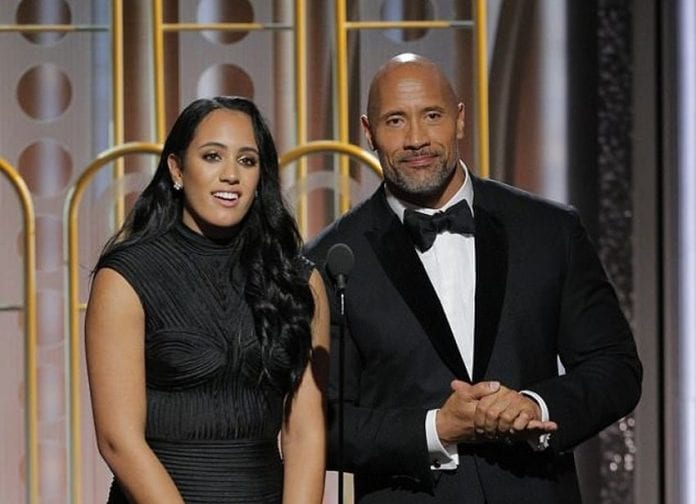 Dwayne Johnson’s 16 year old daughter Simone took the role of Golden Globe Ambassador at awards show!