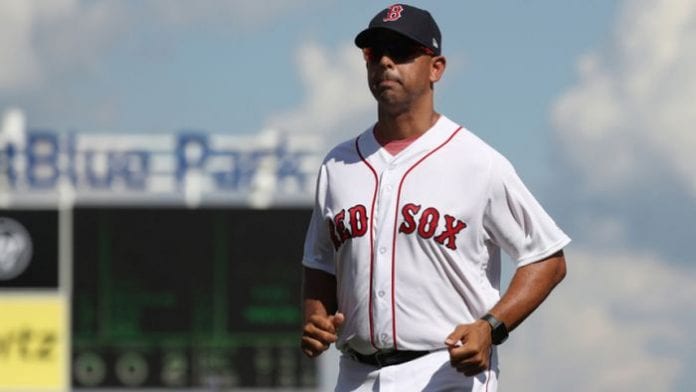 Red Sox Alex Cora Played Play Station With Dwayne Johnson