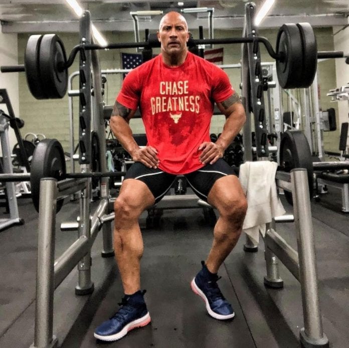 the rock wearing under armour