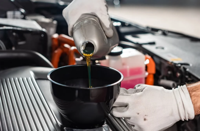 Changing the car oil
